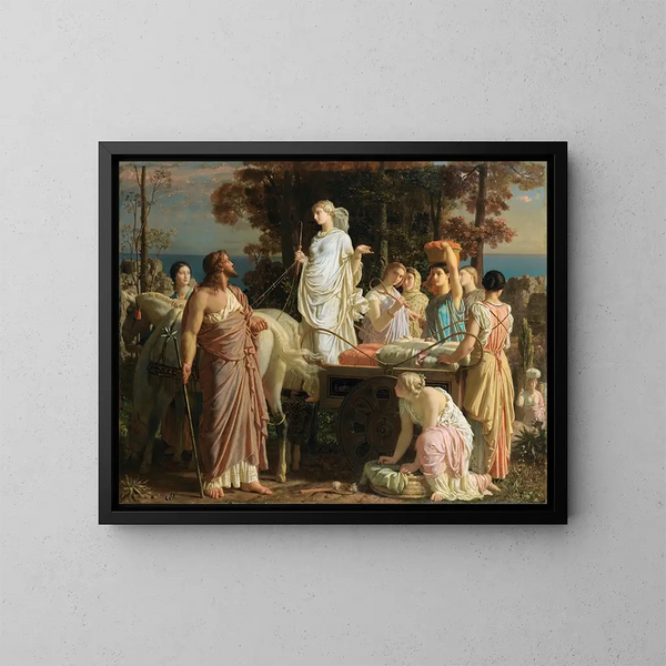 Ulysse et Nausicaa - Charles Gleyre — gerahmtes Bild an der Wand
