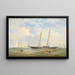 Der Segler Viking vom Royal Yacht Squadron vor Anker vor der Küste von Cowes - Charles Gregory — gerahmtes Bild an der Wand