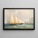 La goélette du Royal Yacht Squadron Viking au large des Needles - Charles Gregory — gerahmtes Bild an der Wand