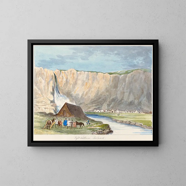 Fossvllum Islande - Charles Hamilton Smith — quadro incorniciato alla parete