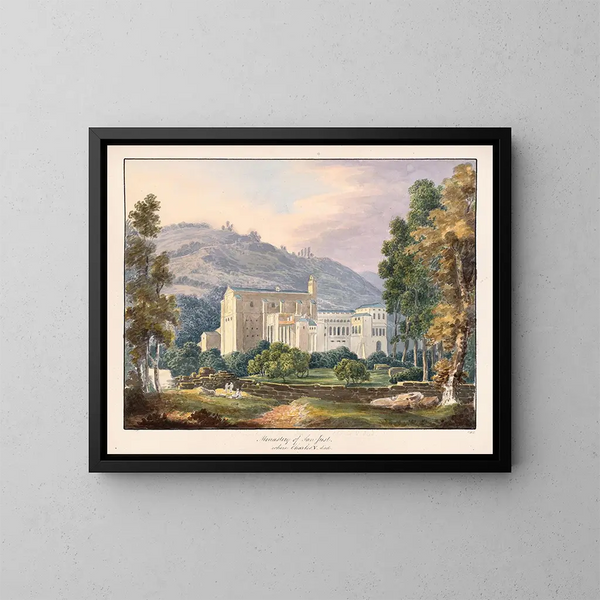 Monastero di San Just dove è morto Carlo V - Charles Hamilton Smith — quadro incorniciato alla parete