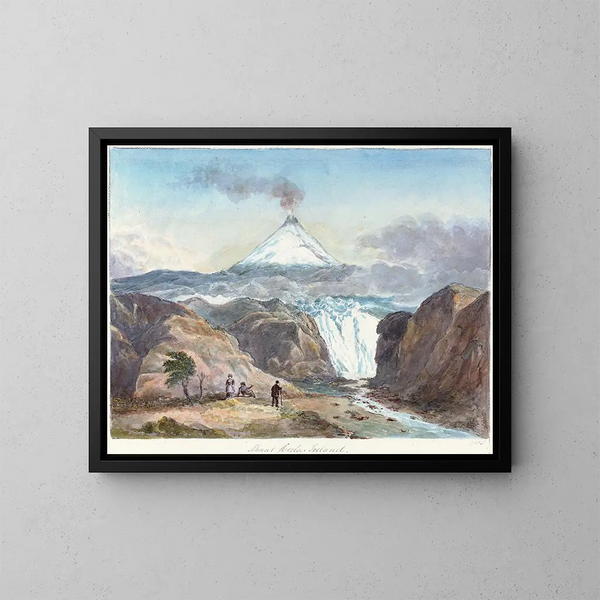 Mont Hecla, Islanda - Charles Hamilton Smith — quadro incorniciato alla parete