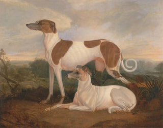 Charles Hancock - Two Greyhounds in a Landscape.webp