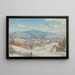 High Peak e Round Top Catskill in inverno - Charles Herbert Moore — quadro incorniciato alla parete