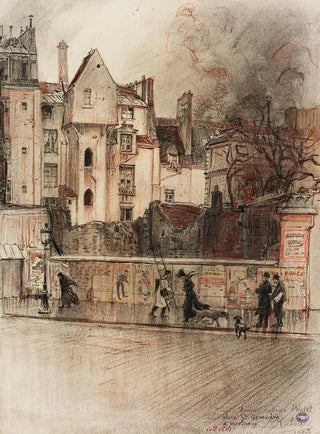 Charles Jouas - La tour de Calvin ancien collge de Fortet place Sainte Genevive.webp