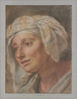 Charles Le Brun - Knigin mit Kopftuch aus den Kniginnen zu Fen Alexanders des Groen.webp