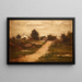 Ferme sur une colline - Charles Linford — gerahmtes Bild an der Wand