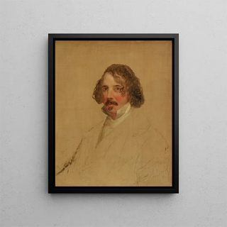 Charles Loring Elliott - Unfinished Portrait of Henry J Brent.webp