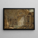 Fantasie architektonischer mit römischen Ruinen - Charles Louis Clérisseau — gerahmtes Bild an der Wand