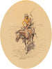 Krieger Assiniboine - Charles Marion Russell — Ansicht des Kunstwerks