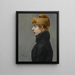 Portrait einer Dame - Charles Maurin — gerahmtes Bild an der Wand