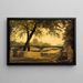 Das Pont de Solférino und das Pavillon de Flore vom Quai d'Orsay aus gesehen - Charles Mercier — gerahmtes Bild an der Wand