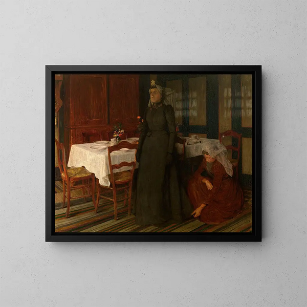Die Brautkleid - Charles Mertens — gerahmtes Bild an der Wand