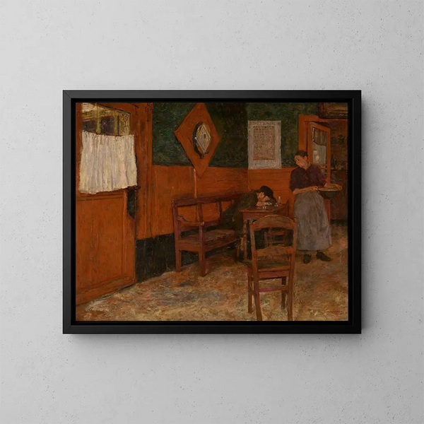 L'Auberge rouge - Charles Mertens — gerahmtes Bild an der Wand