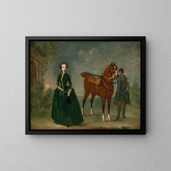 Ritratto della signora Thomas Congreve nata Anna Catherine Handasyde - Charles Philips — quadro incorniciato alla parete