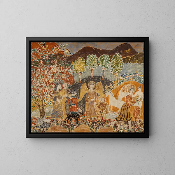 Engel - Charles Prendergast — gerahmtes Bild an der Wand