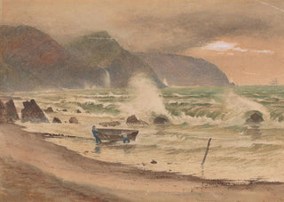 Charles Reginald Aston - Landscape with Two Men and a Boat.webp