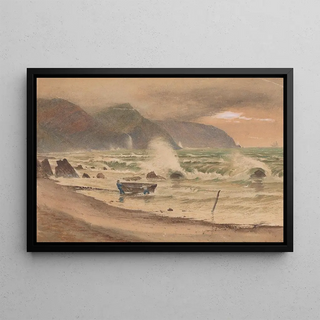 Charles Reginald Aston - Landscape with Two Men and a Boat.webp
