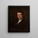 Washington Irving 1783-1859 - Charles Robert Leslie — gerahmtes Bild an der Wand