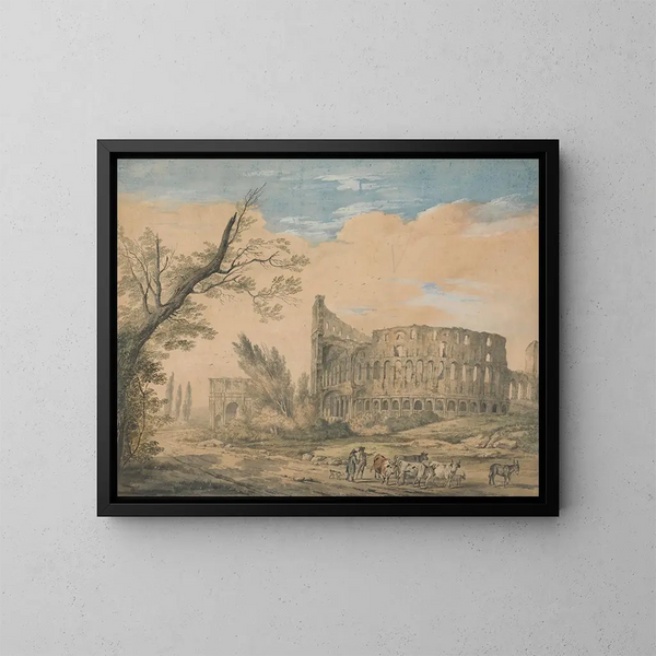 Le Colisée di Roma - Charles Robertson — quadro incorniciato alla parete