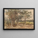 Group of Trees in the Woods near Driebergen - Charles Rochussen — framed artwork on a wall