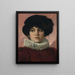 Portrait of a Woman - Charles Sprague Pearce — framed artwork on a wall
