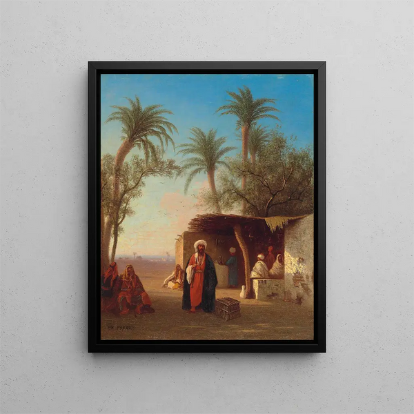 Charles Thodore Frre - Village in the desert Algeria.webp