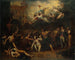 Mort di M. de Pelleport che si frapponeva per salvare M. de Losme, ufficiale della Bastiglia, davanti all'Hôtel de Ville, il 14 luglio 1789, Rivoluzione - Charles Thévenin — vista dell’opera