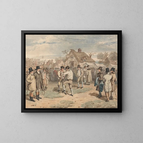 Lutte - Charles Turner — gerahmtes Bild an der Wand