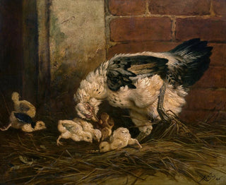 Charles Verlat - Hen with Chicken.webp