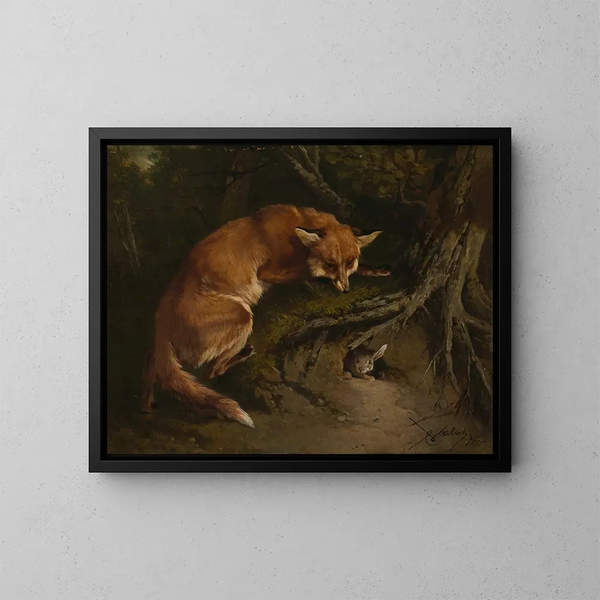 À l'affût - Charles Verlat — quadro incorniciato alla parete