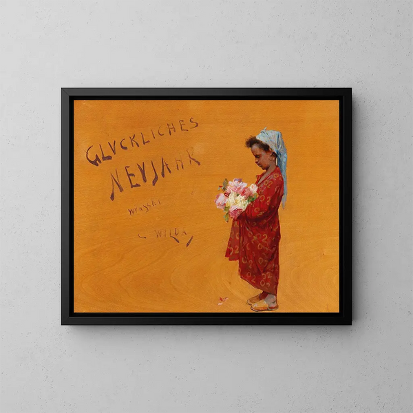 Bonne année - Charles Wilda — gerahmtes Bild an der Wand