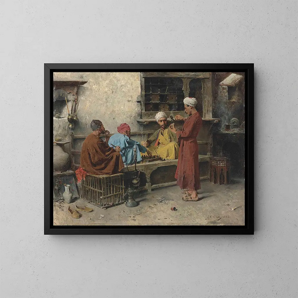 Das Spiel - Charles Wilda — gerahmtes Bild an der Wand