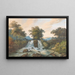 Ansicht auf den Fluss von Kema Waterhaalplaats - Charles William Meredith van de Velde — gerahmtes Bild an der Wand