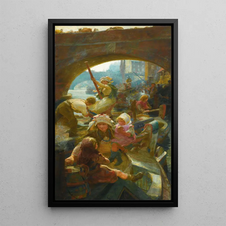 Charles William Wyllie - Beneath London Bridge.webp