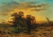 Landschaft am Abend mit einer Storch - Charlotte Piepenhagen-Mohr — Ansicht des Kunstwerks