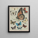 American Butterflies Pl2 - Chase Sanborn — framed artwork on a wall