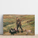 Reproduktion des Gemäldes Jäger in den Dünen - Max Liebermann