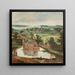 Château dans un paysage avec un berger - Jacob Grimmer — gerahmtes Bild an der Wand