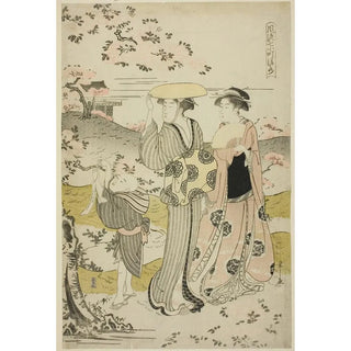 Chbunsai Eishi - Ono no Komachi Visiting Kiyomizu Temple from the series The Fashionable Seven Komachi Furyu nana Komachi.webp