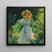 Weg der Blumen - Charles Courtney Curran — gerahmtes Bild an der Wand