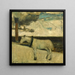 Cavallo bianco - Philibert Cockx — quadro incorniciato alla parete