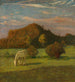 Pferd in Grau vor Bäumen auf der Wiese - Heinrich Nauen — Ansicht des Kunstwerks