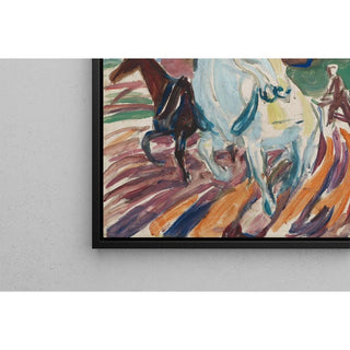 Chevaux au labour - Edvard Munch | Reproduction Tableau Décoration murale affiche copie
