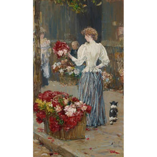 Childe Hassam - Flower Girl.webp
