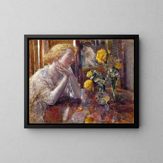 Childe Hassam - Marchal Niel Roses.webp
