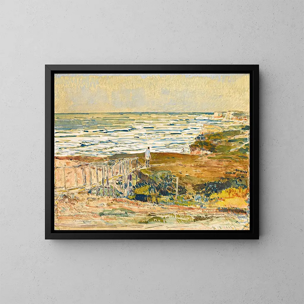 Pêcheur de Montauk - Childe Hassam — gerahmtes Bild an der Wand
