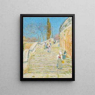 Childe Hassam - Piazza di Spagna Rome.webp