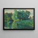 Alberi sul bordo di un lago - Childe Hassam — quadro incorniciato alla parete
