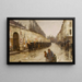 Eine Regenschauer in der Bonaparte-Straße - Childe Hassam — gerahmtes Bild an der Wand